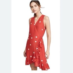 Rails Polkadot Wrap Dress XS